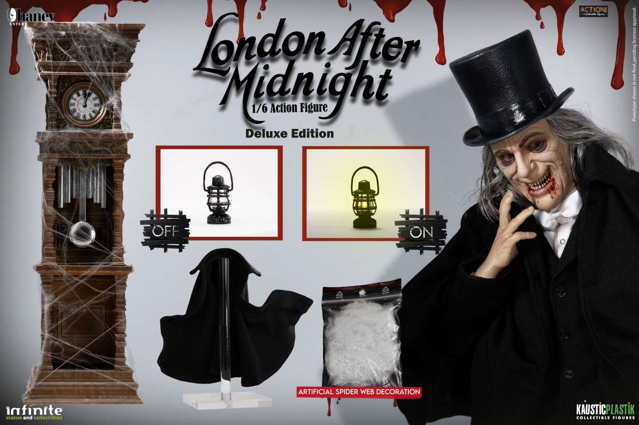 Lon Chaney som London After Midnight 1/6 Action Figure Deluxe Version infinite statue