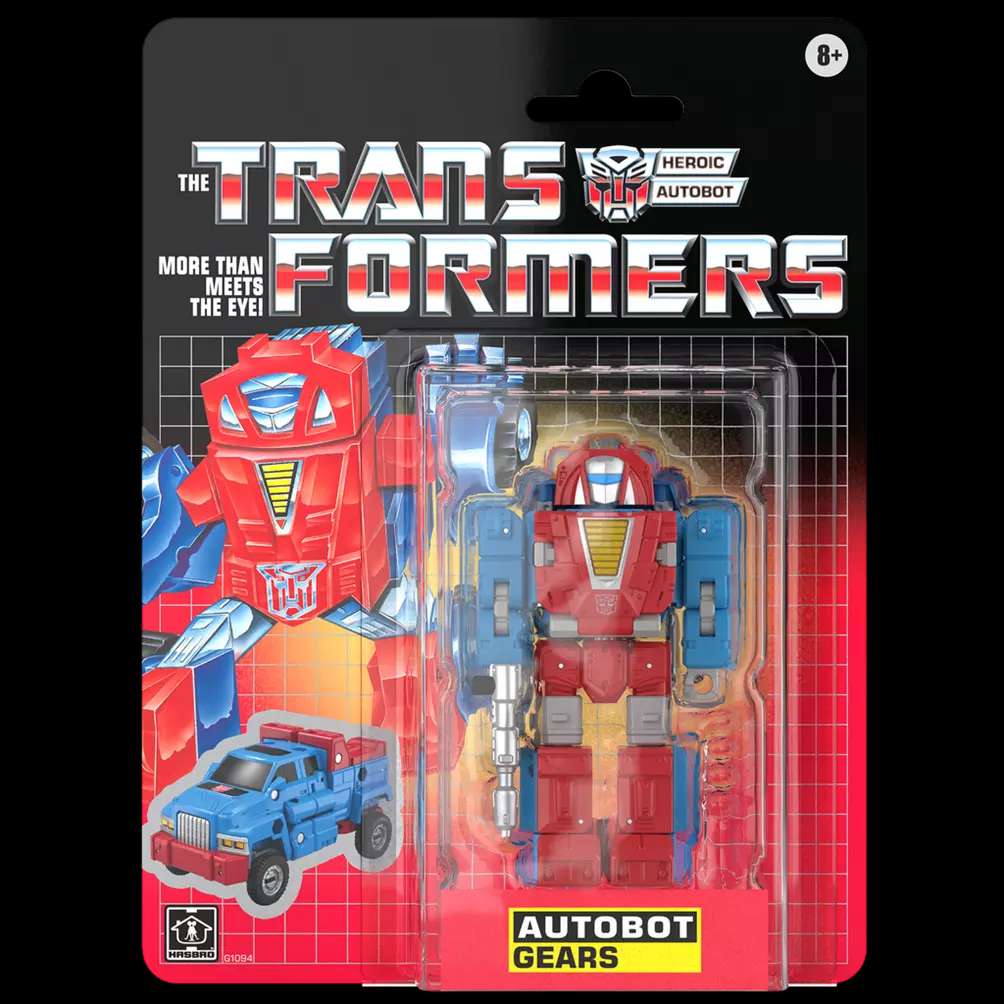 Transformers Retro G1 Autobot Gears Action Figur hasbro