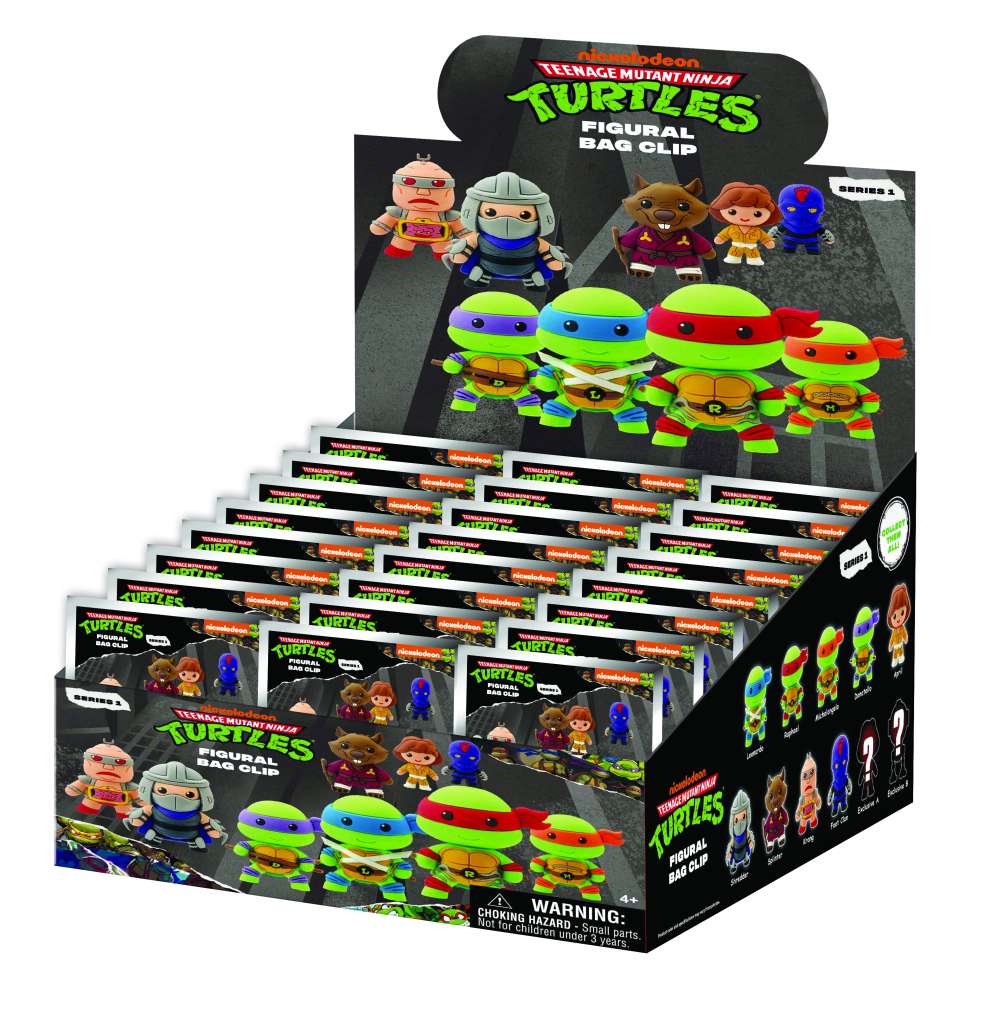 TMNT S1 3D Bag Clip Blind Box Display (24) monogram