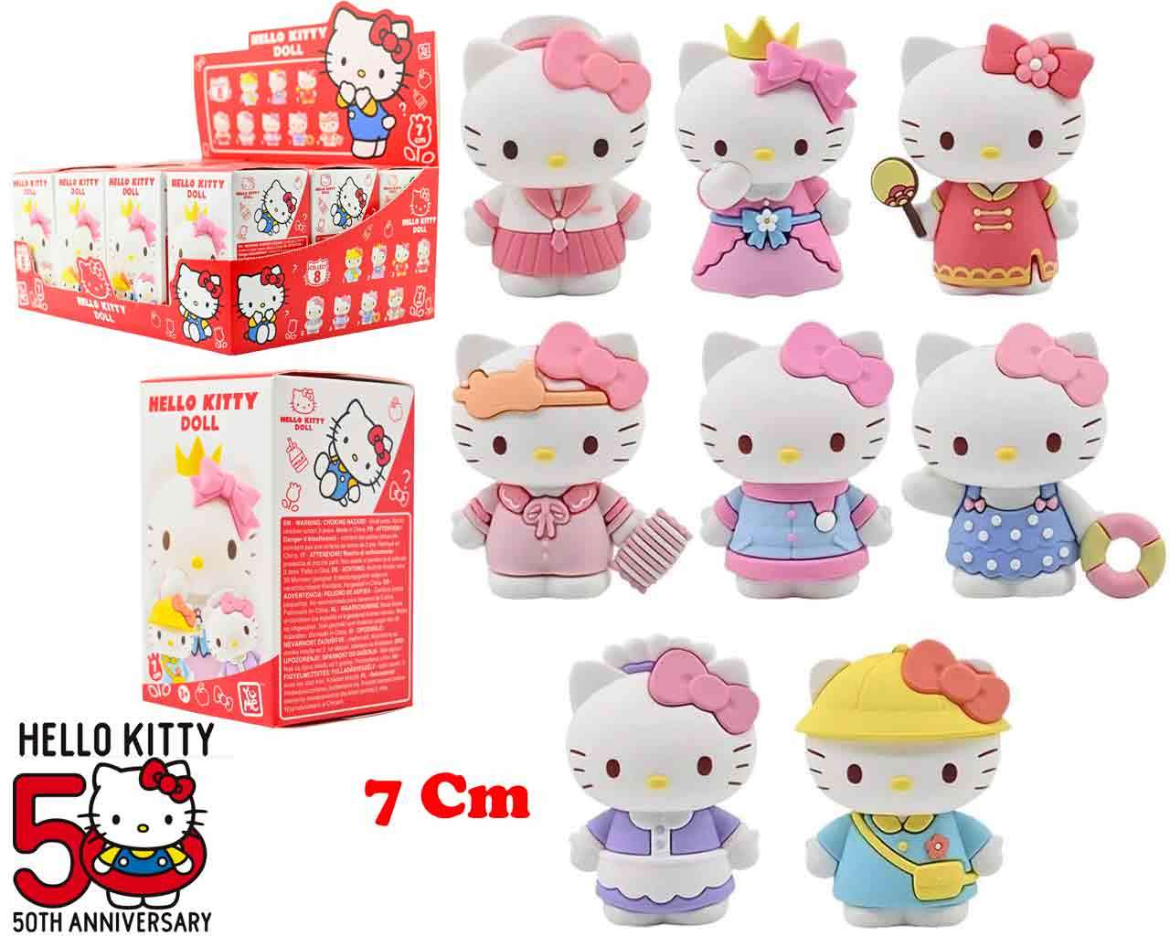 Hello Kitty - 7 cm Figurin Kläddesign Serie - Display (12) yume