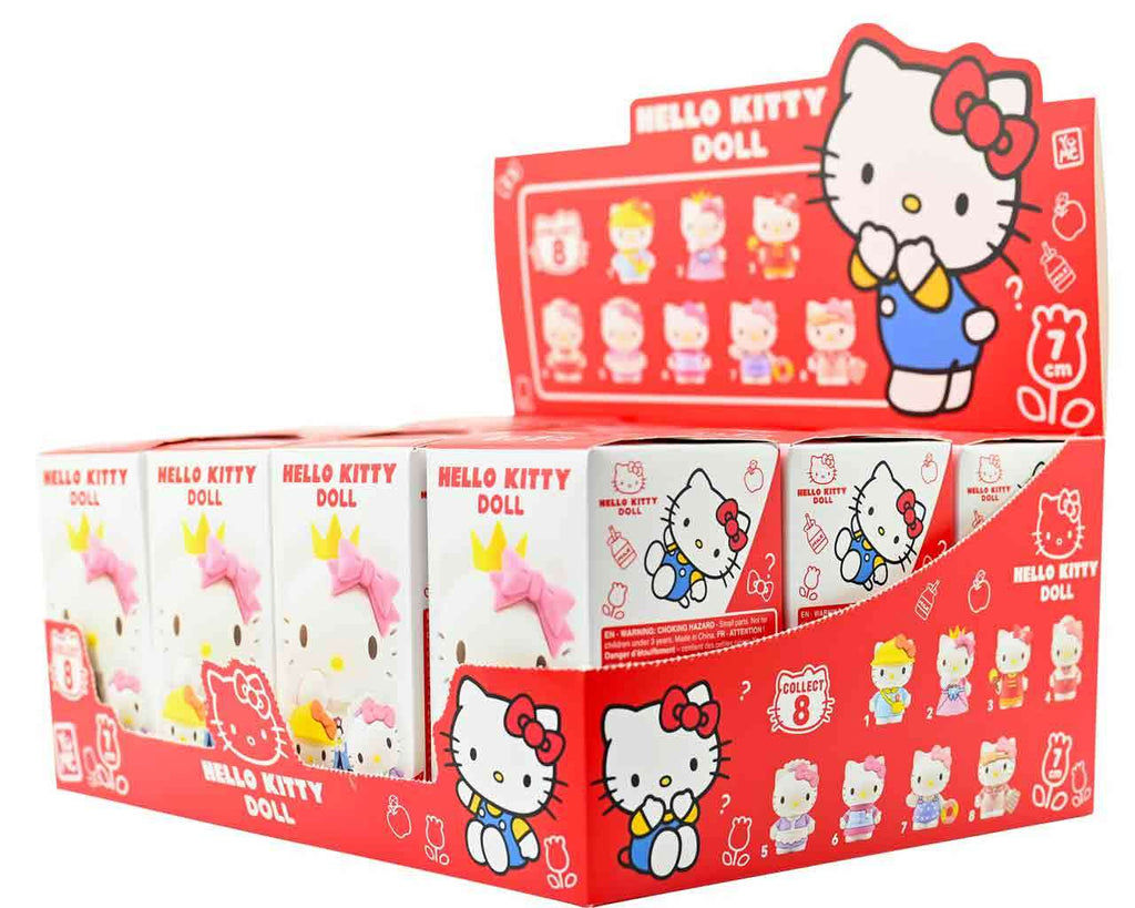 Hello Kitty - 7 cm Figurin Kläddesign Serie - Display (12) yume