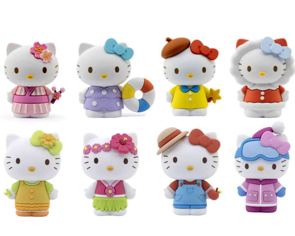 Hello Kitty - 7 cm Figur - Fyra Säsonger Serie - Display (12) yume