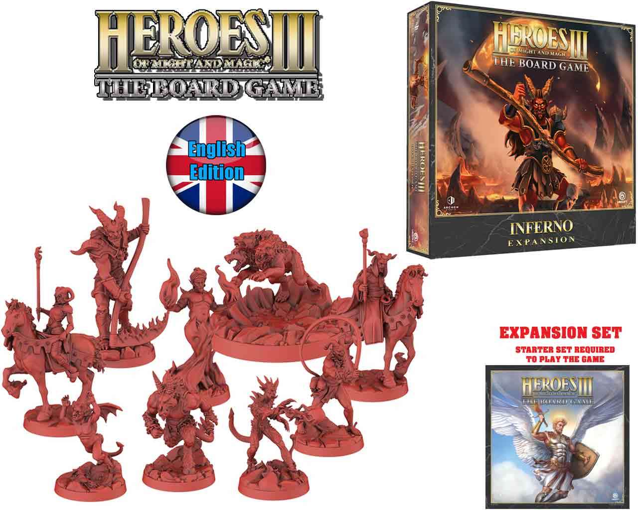Heroes of Might and Magic III: The Board Game - Inferno Expansion Set - Engelska Versionen archon games