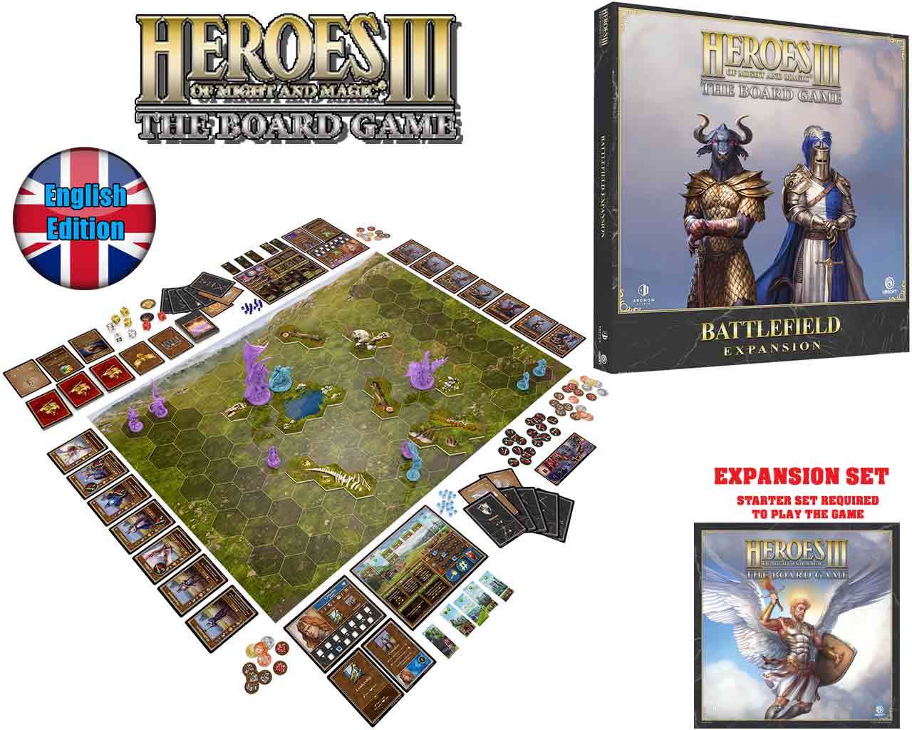 Heroes of Might and Magic III: The Board Game - Battlefield Expansion Set - Engelsk Version archon games