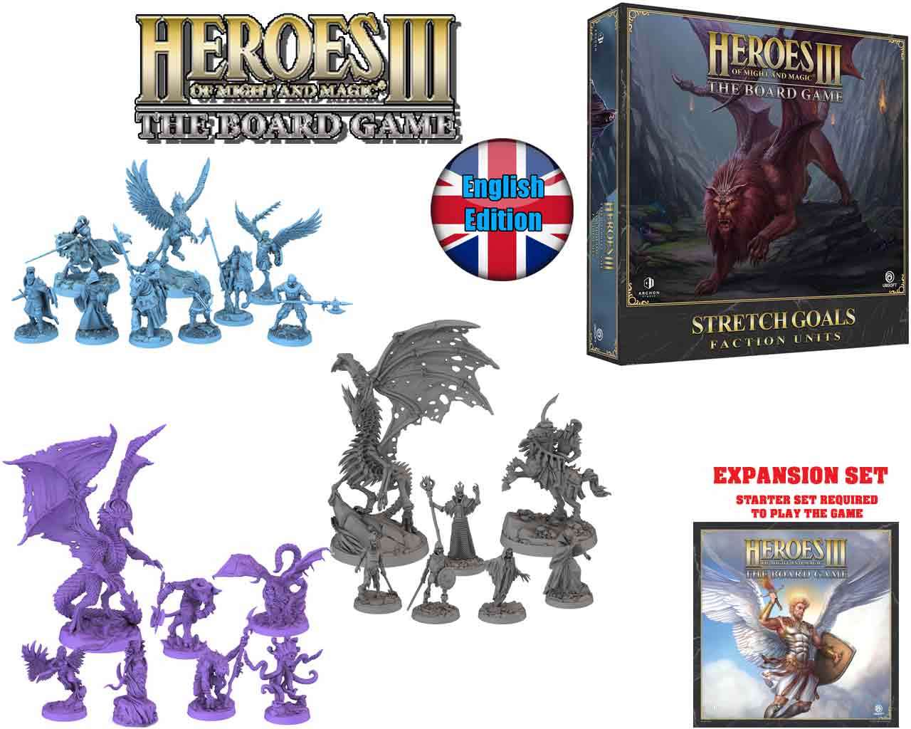 Heroes of Might and Magic III: Brädspel - Fraktioner och Enheter - Engelsk Version archon games