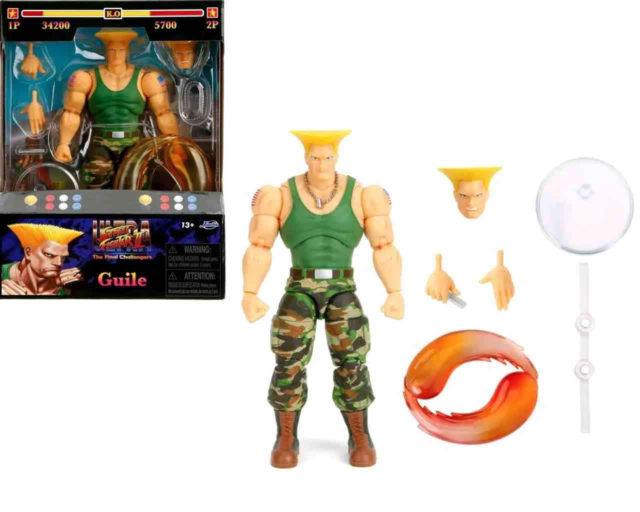 Street Fighter 2: Guile - De Luxe Action Figur Skala 1:12 jada toys