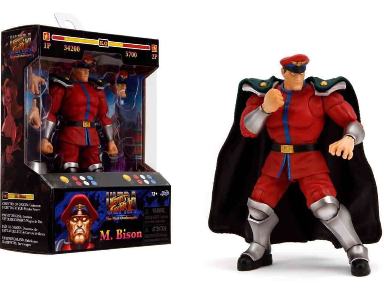 Street Fighter 2: M. Bison Deluxe Action Figure 1:12 jada toys