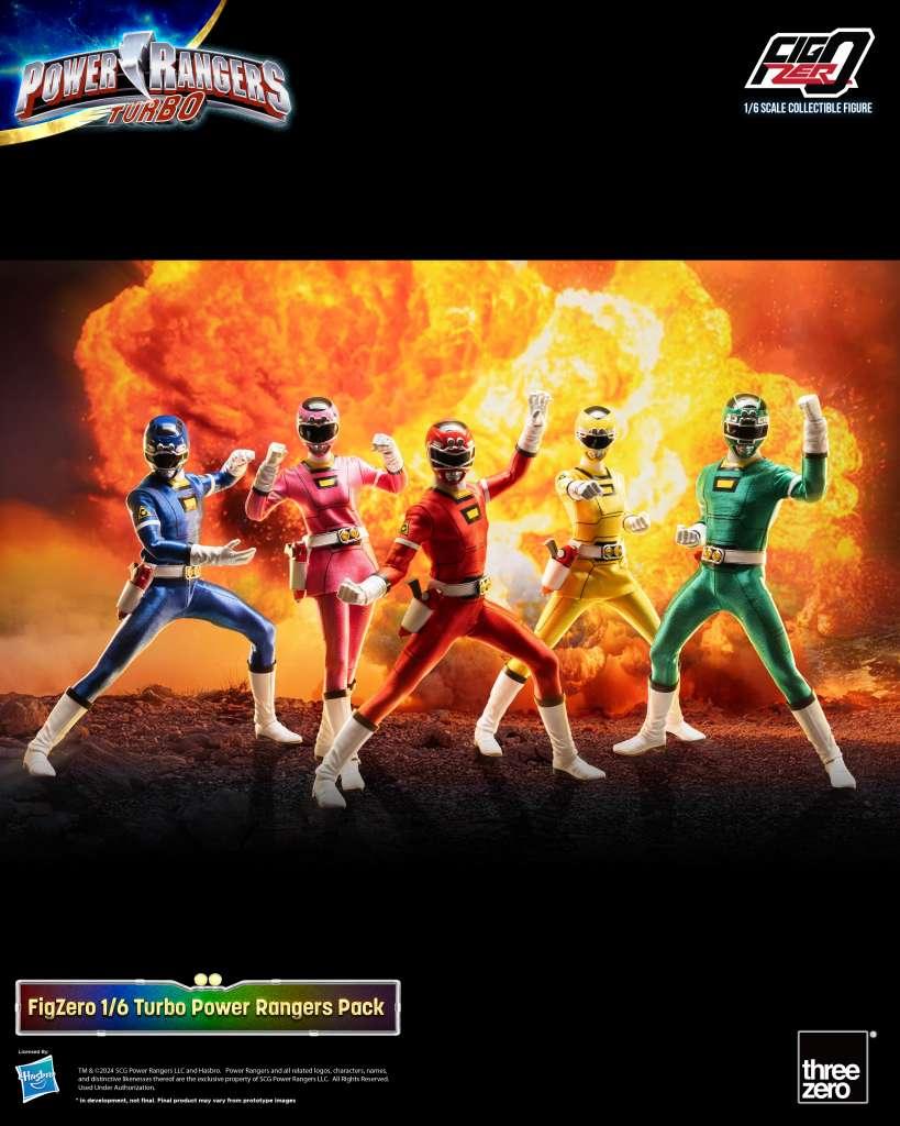 Power Rangers Turbo 1/6 Figur 5-pack - Robotto