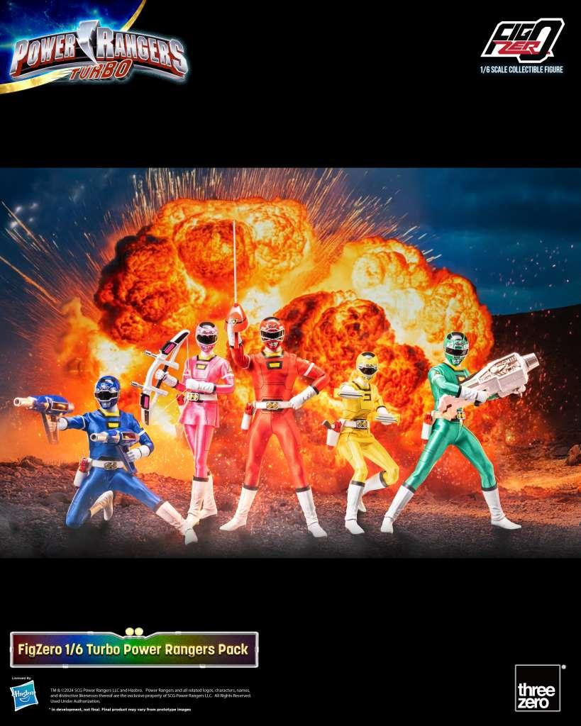Power Rangers Turbo 1/6 Figur 5-pack - Robotto
