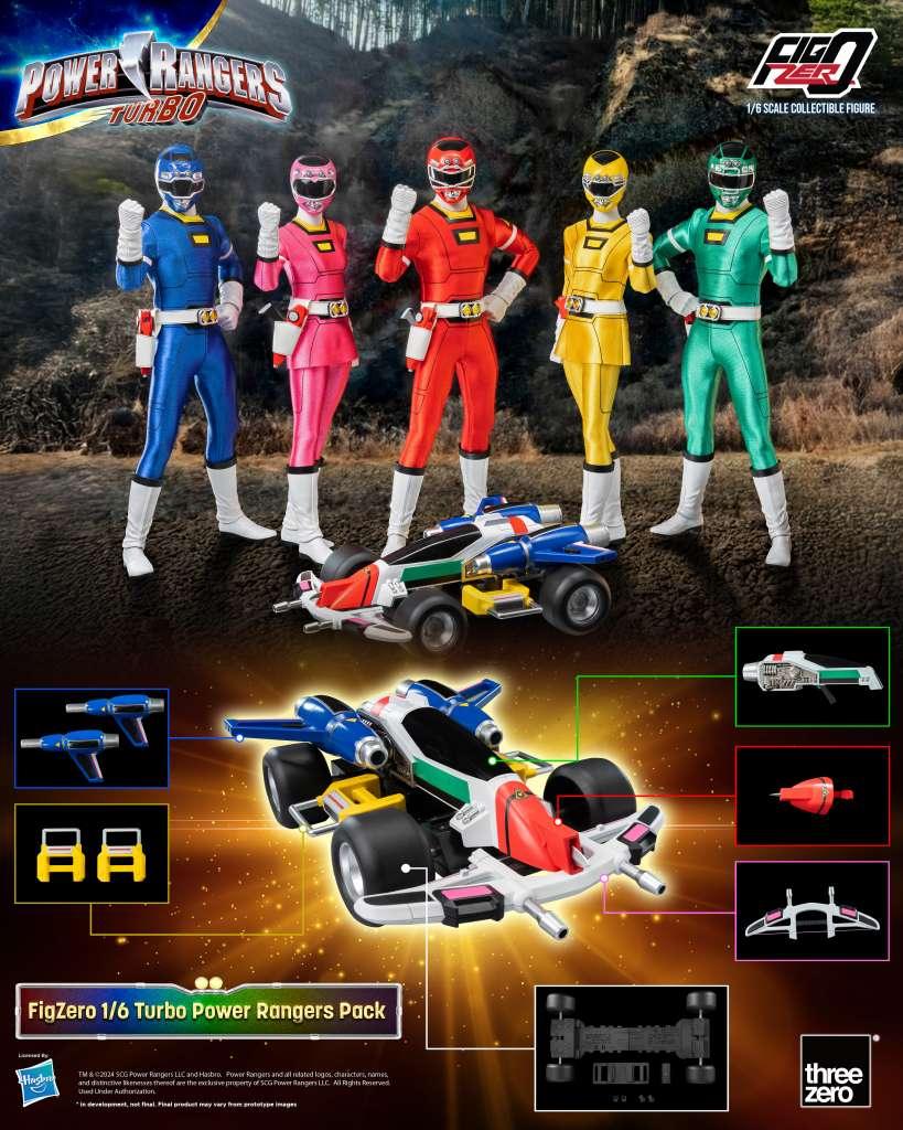 Power Rangers Turbo 1/6 Figur 5-pack - Robotto