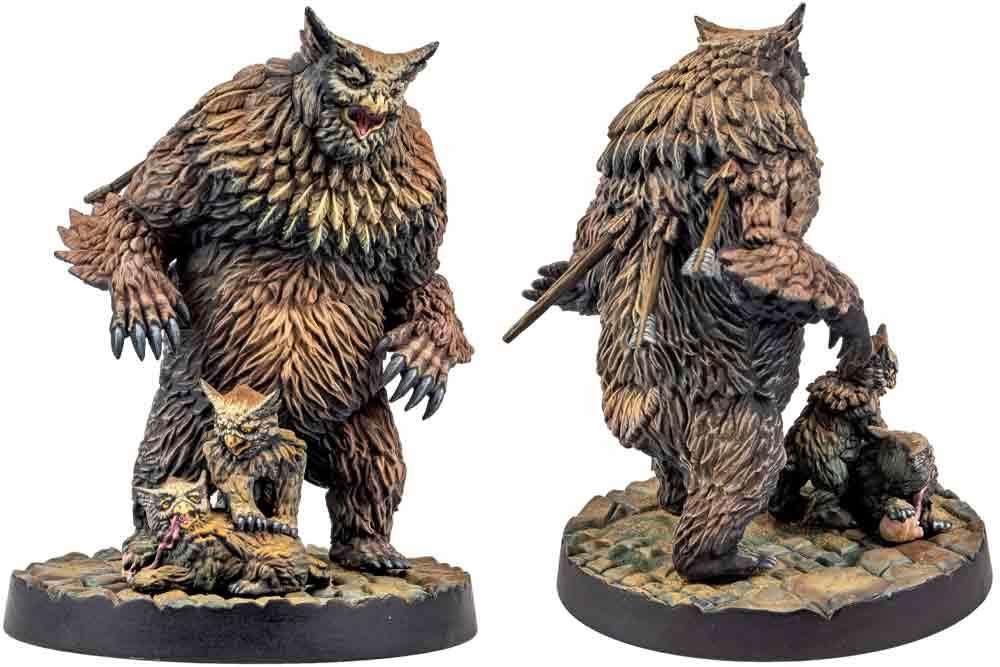 Dungeons & Lasers - Owlbear Familj Miniaturer archon games