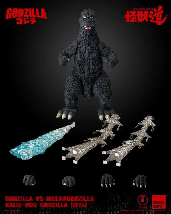 Godzilla vs Mechagodzilla Kaiju-Dou Godzilla 1974 Figurin threea toys/threezero
