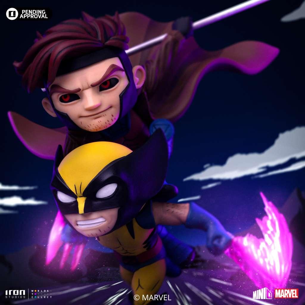 X-men 97 Gambit och Wolverine MiniCo Figur - Robotto