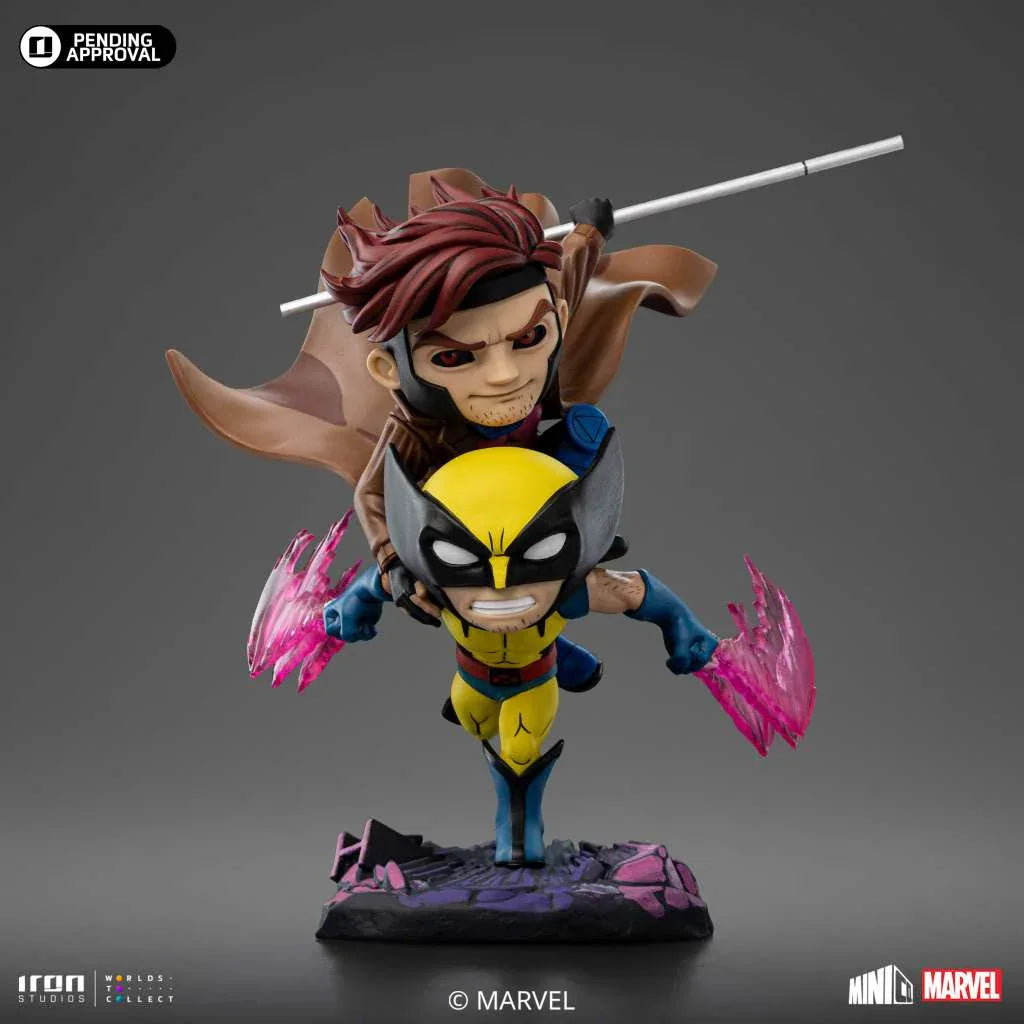 X-men 97 Gambit och Wolverine MiniCo Figur - Robotto