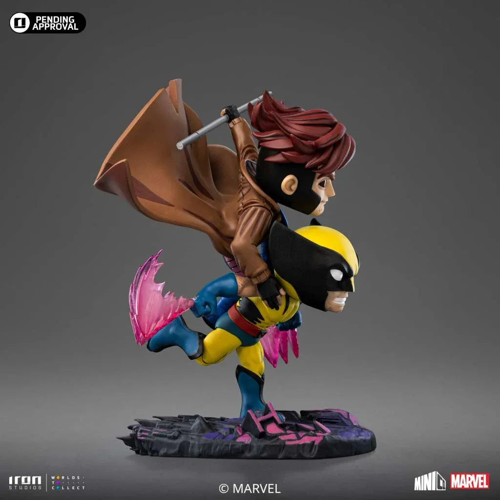 X-men 97 Gambit och Wolverine MiniCo Figur - Robotto