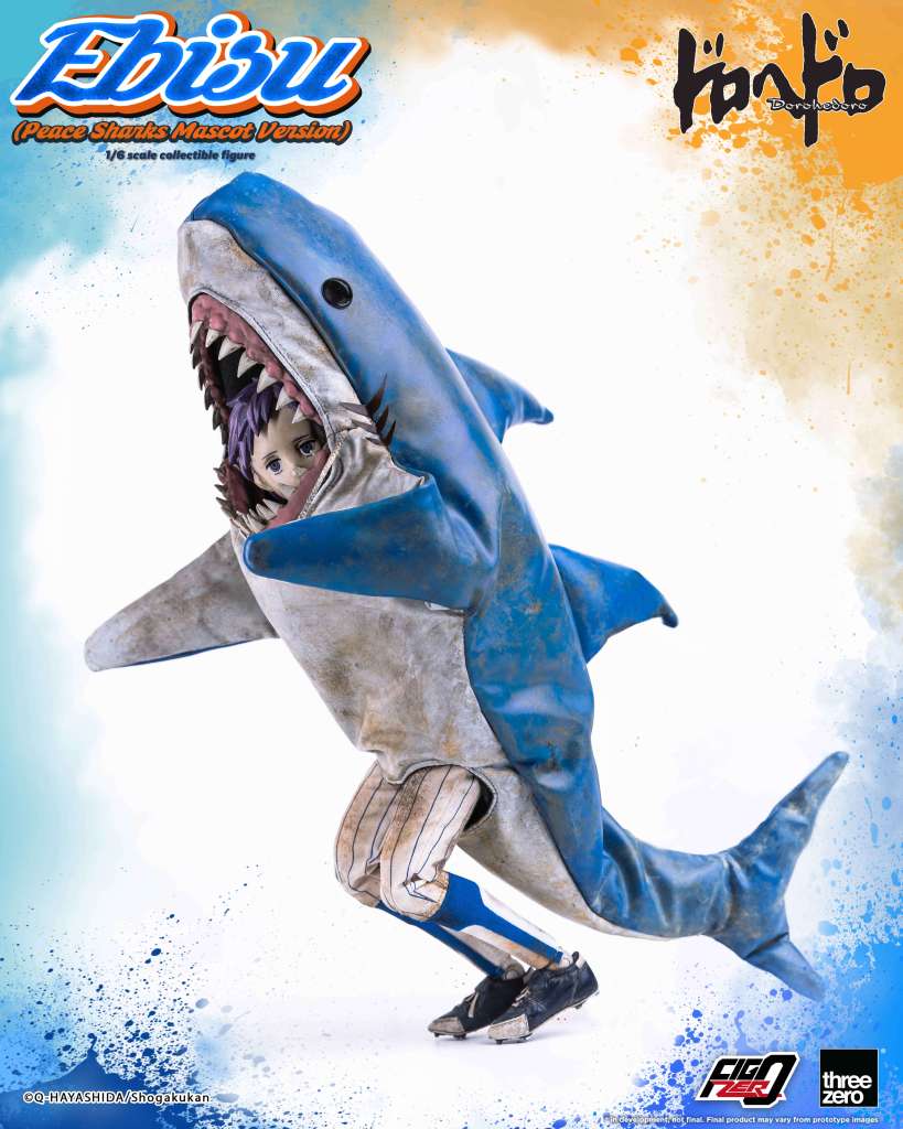 Dorohedoro Ebisu Peace Sharks Maskot Ver 1/6 Fig threea toys/threezero