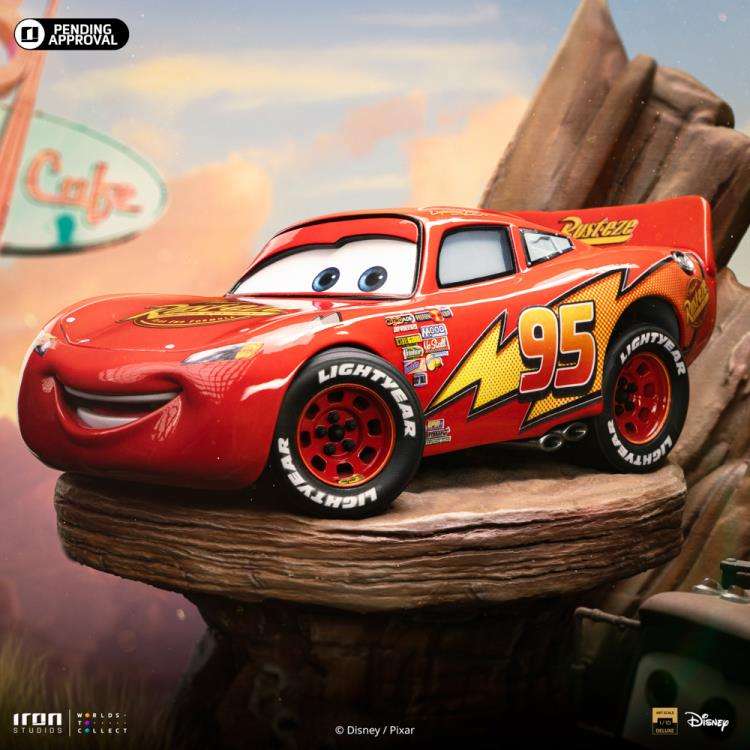 Cars Lightning McQueen + Tow Mater DLX 1/10 Staty iron studios