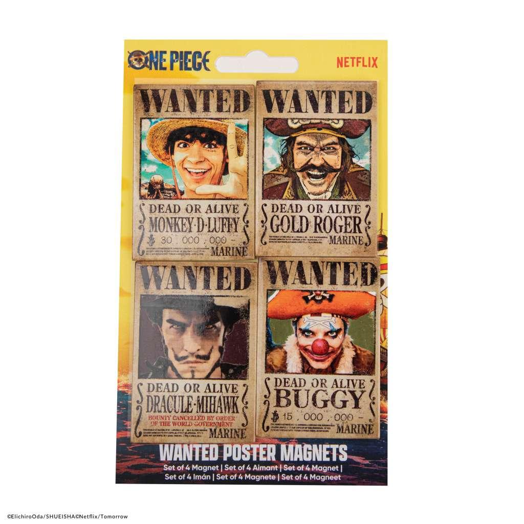 One Piece Wanted Magnet Set (4) - Robotto
