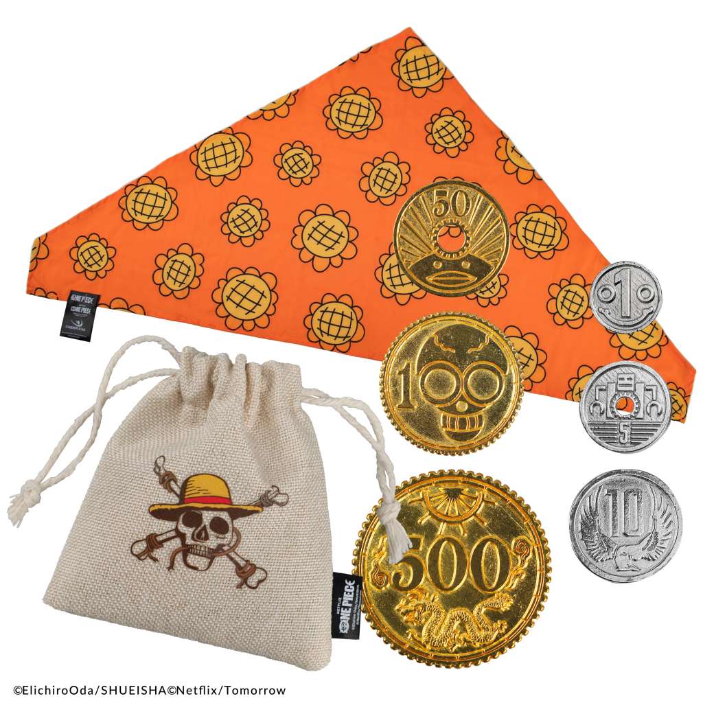 One Piece Nami Bandana och Berry Coins Set cinereplicas