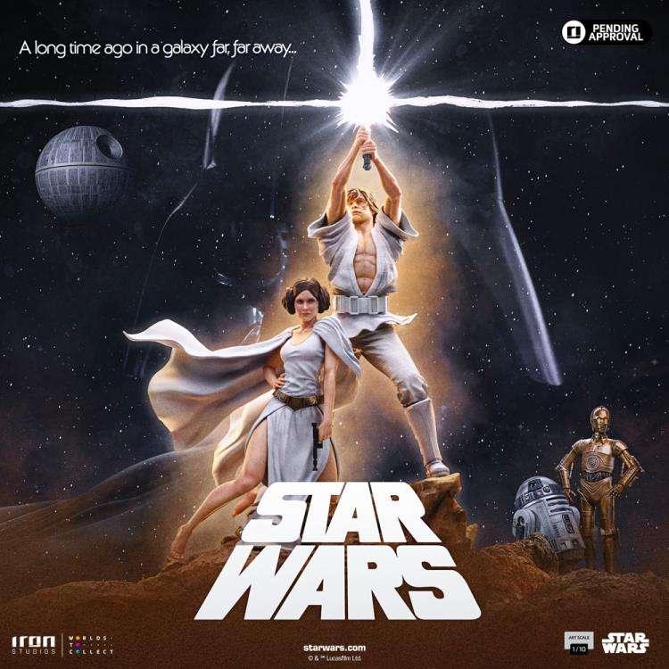 Star Wars Luke och Leia DLX 1/10 Staty - Robotto