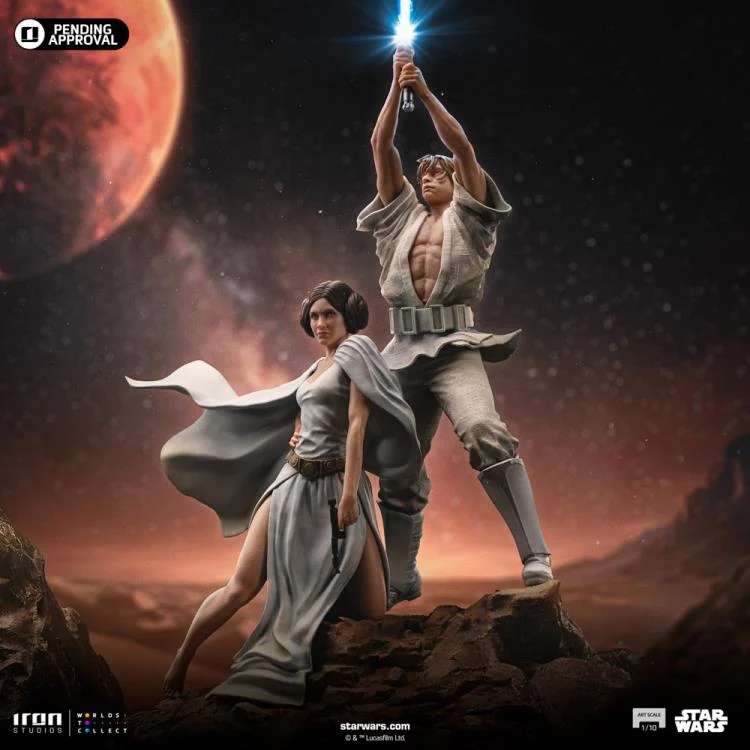 Star Wars Luke och Leia DLX 1/10 Figur