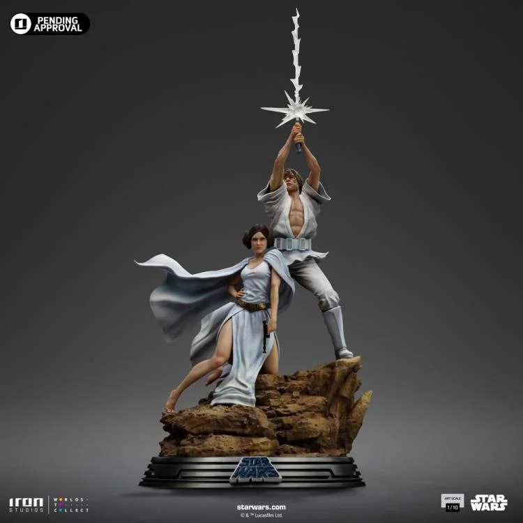 Star Wars Luke och Leia DLX 1/10 Figur