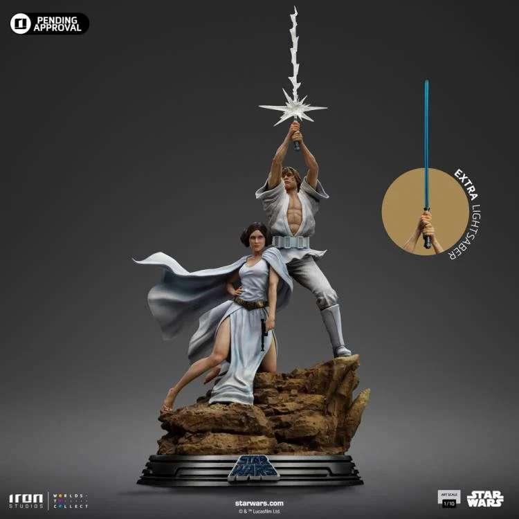 Star Wars Luke och Leia DLX 1/10 Staty - Robotto