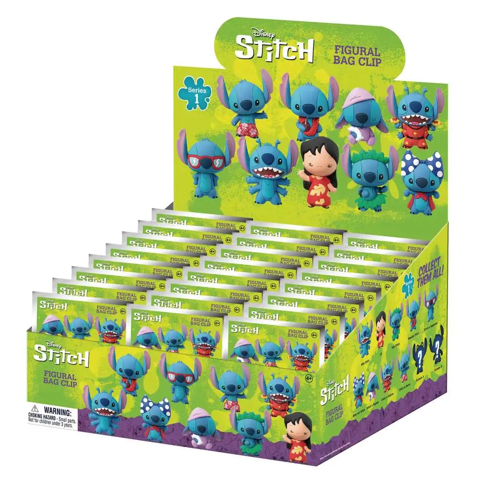 Lilo & Stitch S1 Väsklipps Displaybox Blind Box (24) Återutgåva