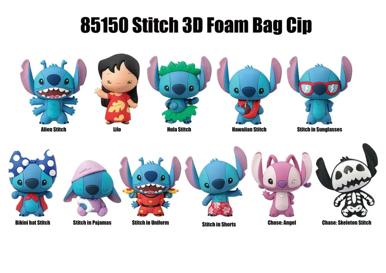 Lilo & Stitch S1 Väsklipps Displaybox Blind Box (24) Återutgåva