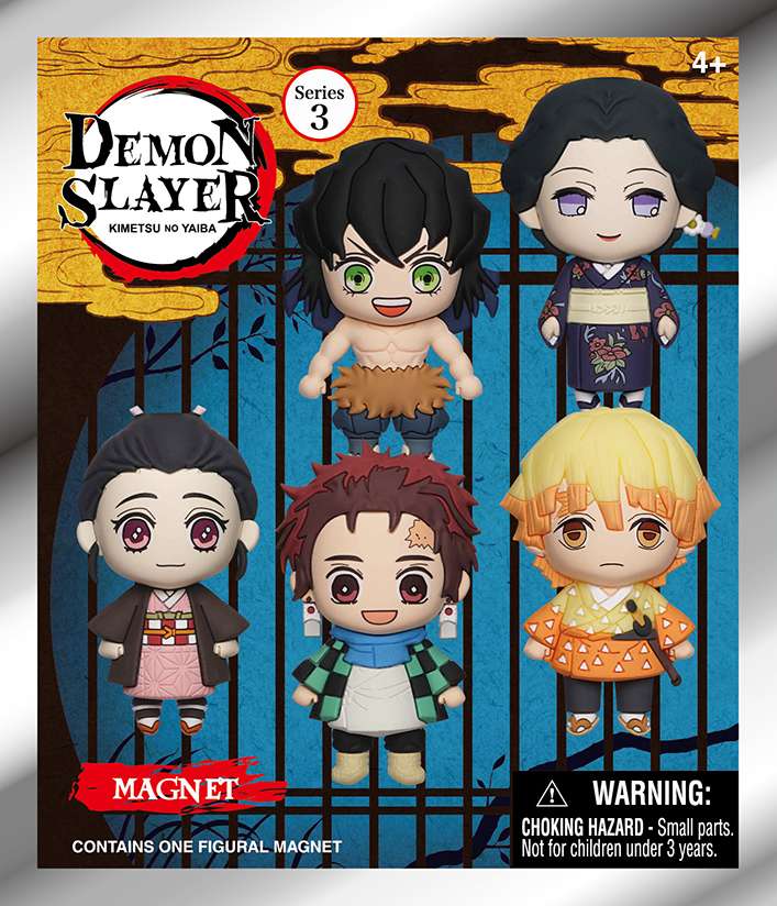 Demon Slayer S.3 Magnets Blind Pack Display (12) monogram