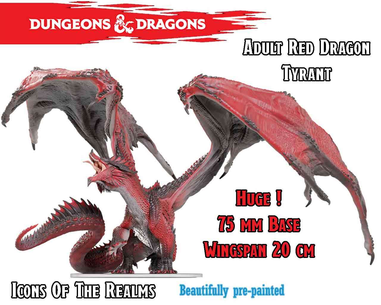 Dungeons & Dragons - Icons of the Realms - Adult Red Dragon Tyrant wizkids