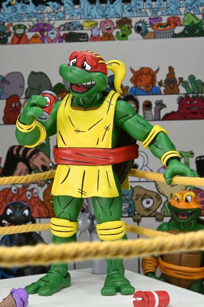 TMNT Stump Wrestling Turtles 4-Pack Actionfigurer - Robotto