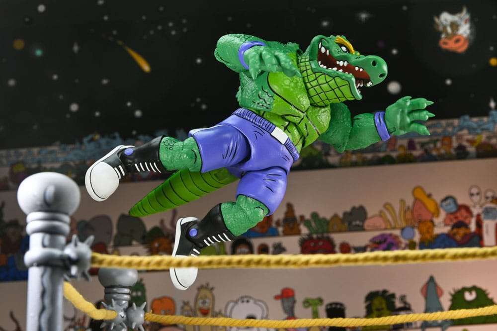 TMNT Archie Comics Stump Wrestling Leatherhead Action Figur neca