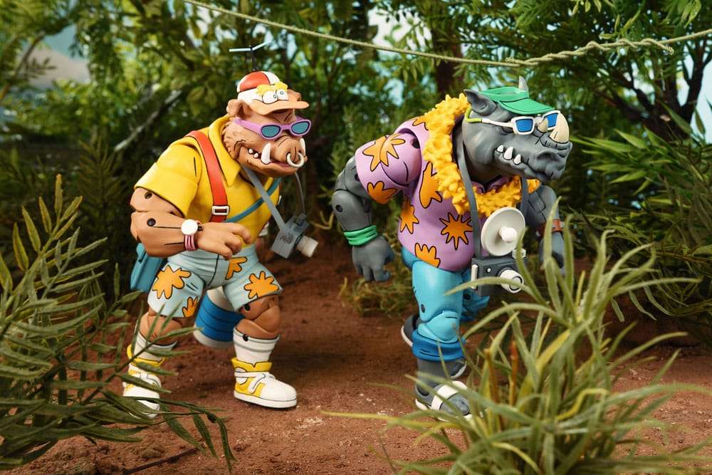 TMNT Tecknad Semester Bebop och Rocksteady 2-Pk neca