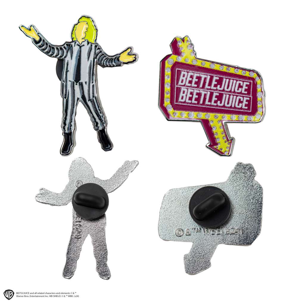 Beetlejuice Pins Set (2) - Samling av Unika Pins cinereplicas