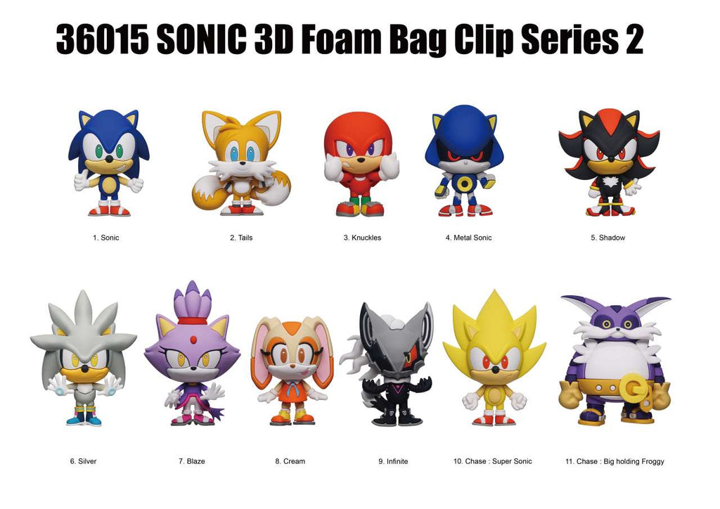 Sonic 3d skumpåse klipp serie 2 monogram