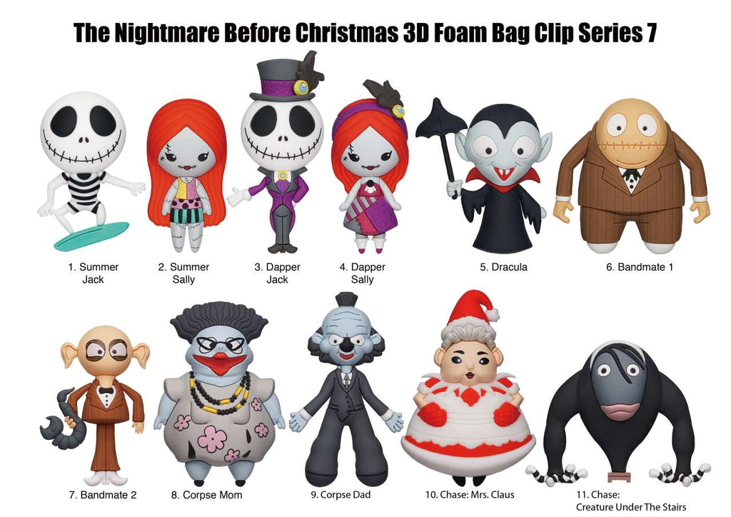 Nightmare Before Christmas Bag Clip Blind Box Display (24) monogram