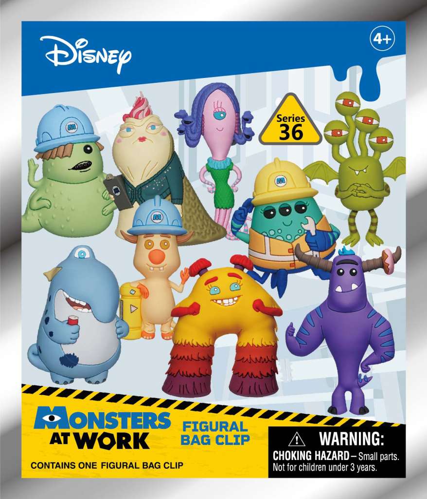 Monsters at Work Bag Clip Blind Box Display (24) monogram