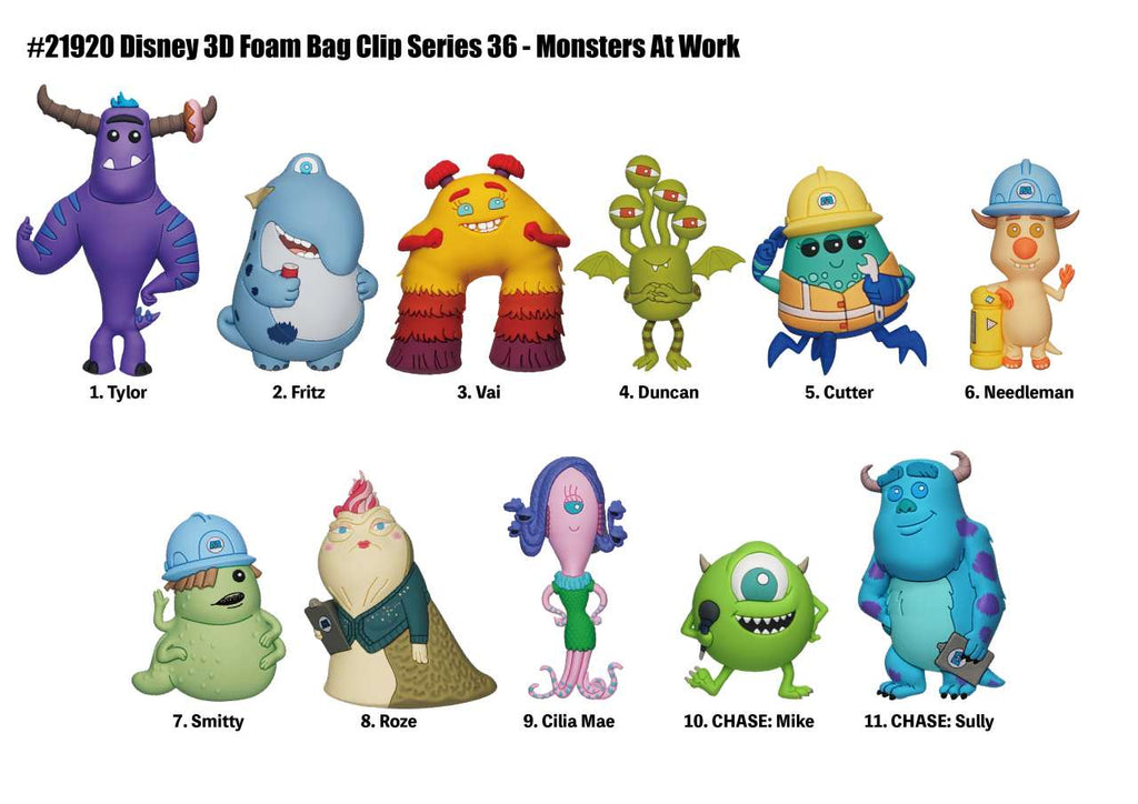 Monsters at Work Bag Clip Blind Box Display (24) monogram