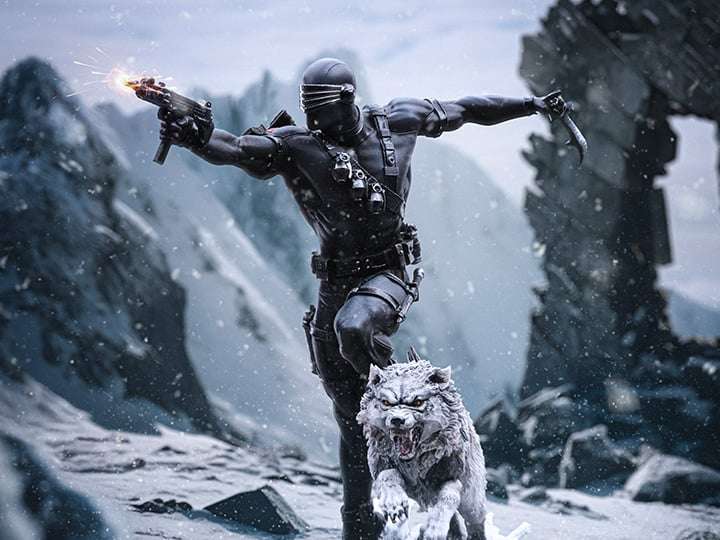 Gi Joe Snake Eyes 1/10 Staty iron studios