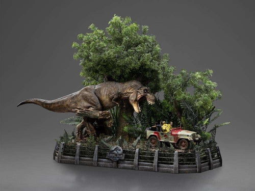 Jurassic Park Demi Art T-Rex Attacks 1/20 Staty - Robotto