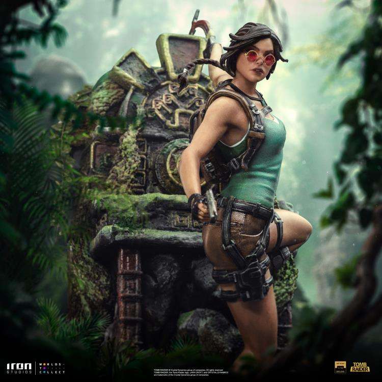 Tomb Raider Lara Croft Deluxe 1/10 Staty iron studios
