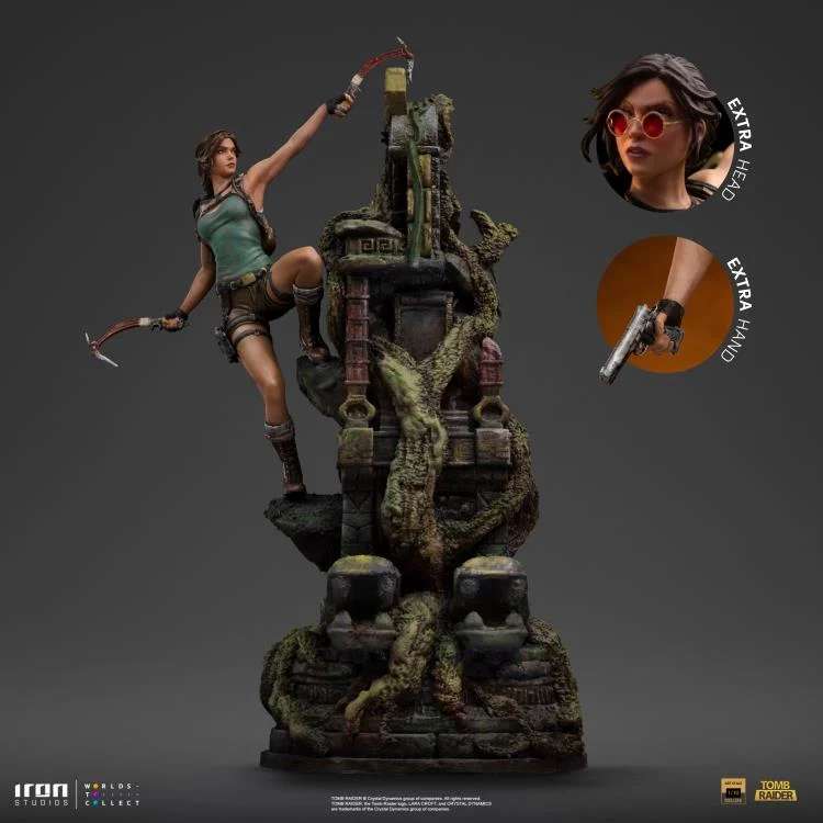 Tomb Raider Lara Croft Deluxe 1/10 Staty iron studios