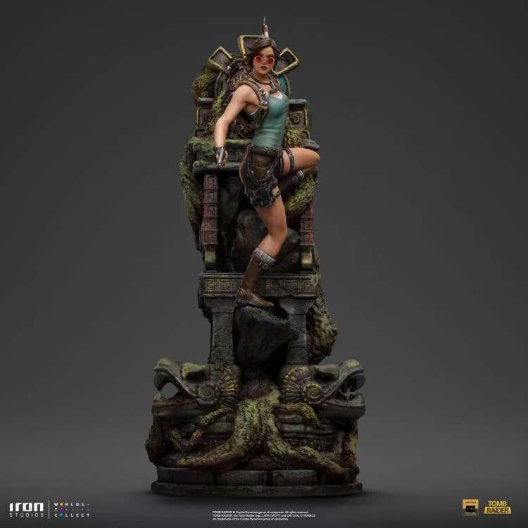 Tomb Raider Lara Croft Deluxe 1/10 Staty iron studios