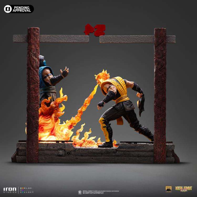 Mortal Kombat Scorpion Fatality 1/10 Deluxe Figur