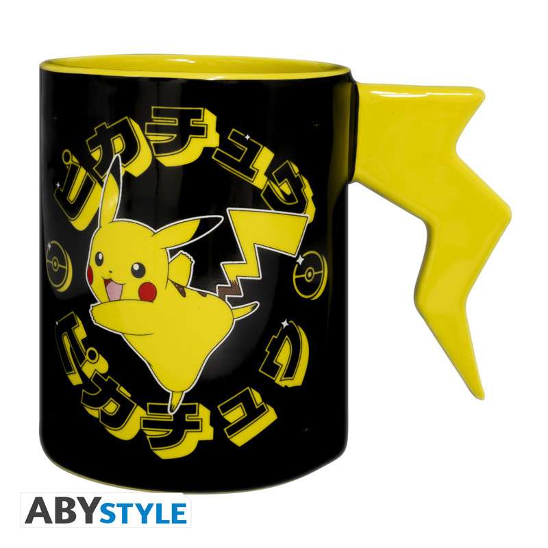 Pokemon Pikachu 3D Mug med Blixtsymbol abystyle studio
