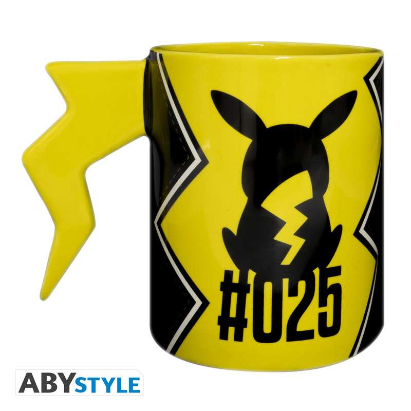 Pokemon Pikachu 3D Mug med Blixtsymbol abystyle studio