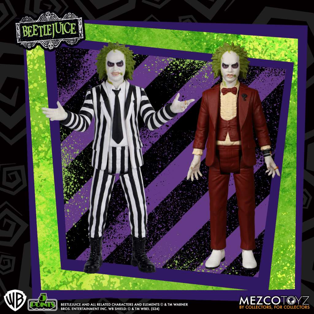 Beetlejuice AF Set (2) – 5 Poäng Samling mezco toys