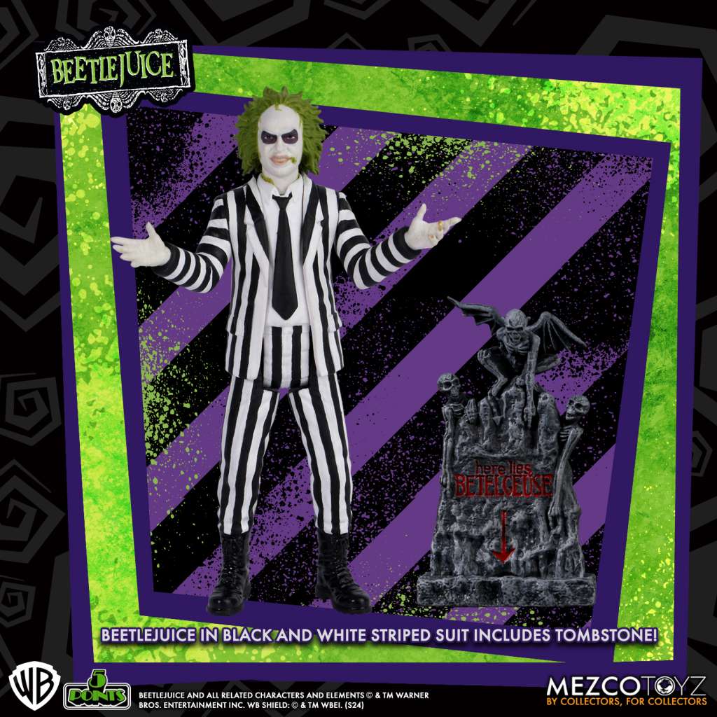 Beetlejuice AF Set (2) – 5 Poäng Samling mezco toys