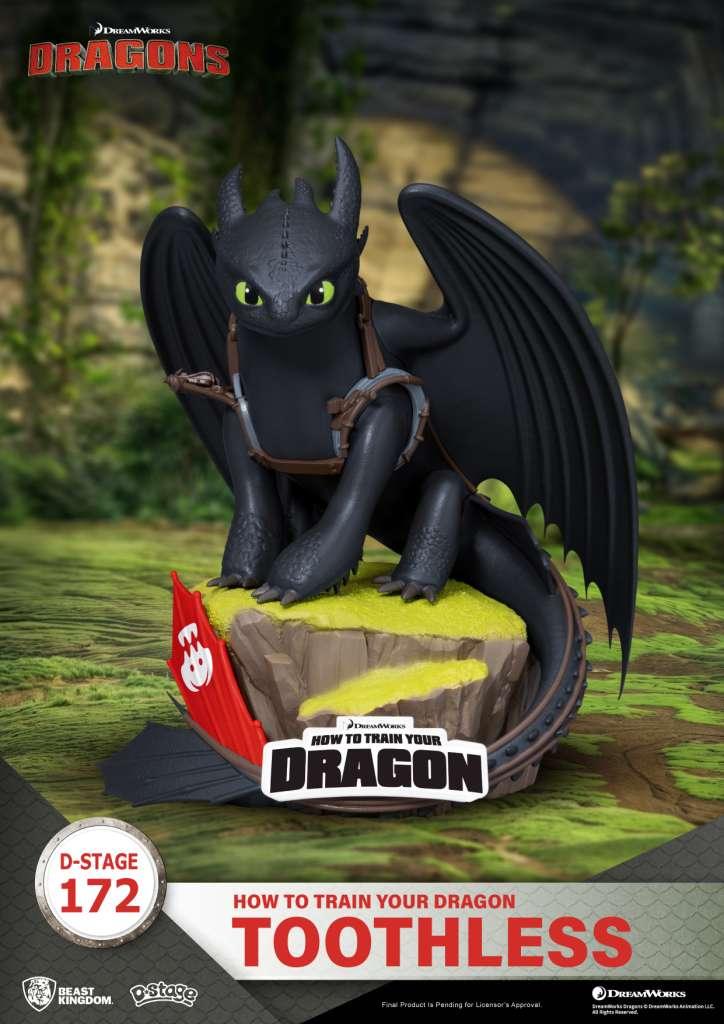 How to Train Your Dragon Toothless D-Stage Figur - Robotto